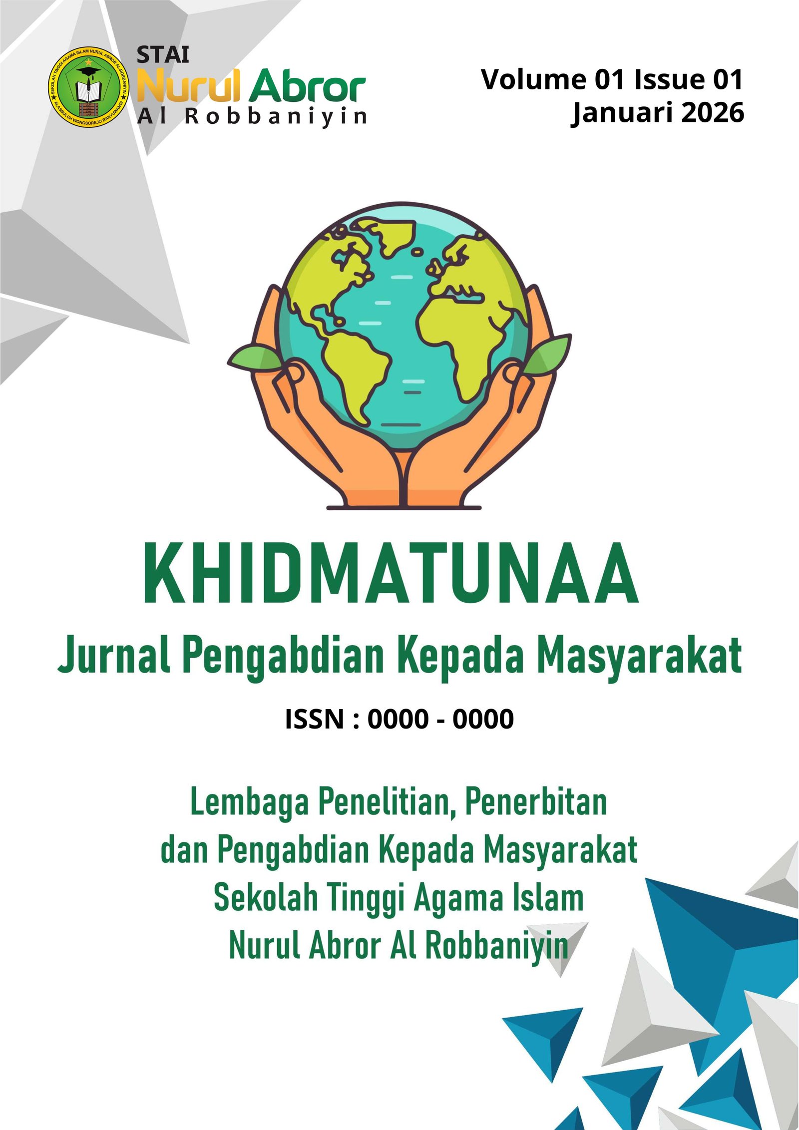 					View Vol. 1 No. 1 (2026): Jurnal Khidmatunaa
				